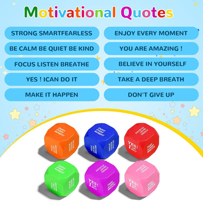 108 Pack Stress Balls Bulk for Adults, Ten Colorful Foam Anxiety Relief Fidget Squeeze Toys with Motivational Quotes, Office Appreciation Gifts, Classroom Rewards