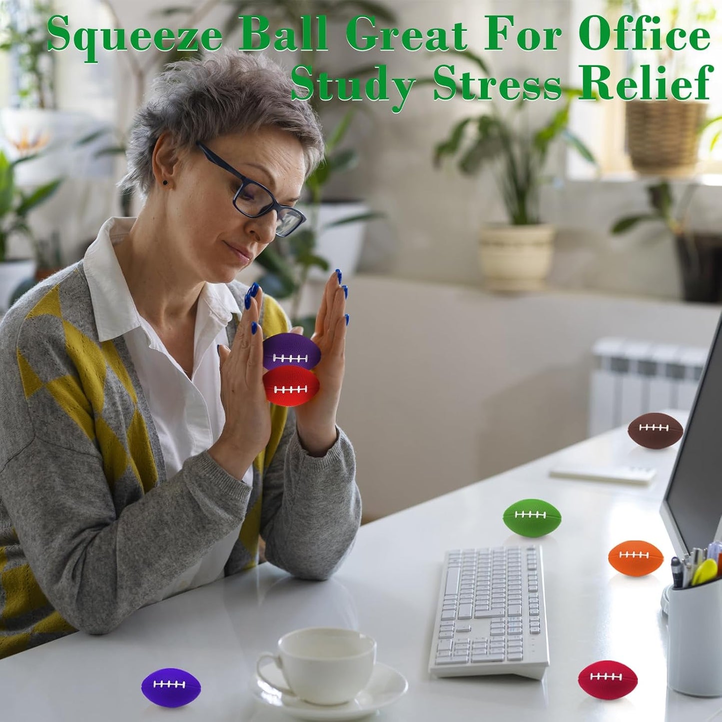 96 Pieces Motivational Stress Balls 2 Inch Inspirational Stress Relief Ball Bulk Hand Exercise Balls Encouraging Colorful Foam Balls Anxiety Small Balls with Quotes for Kids Adults Teens, 12 Styles