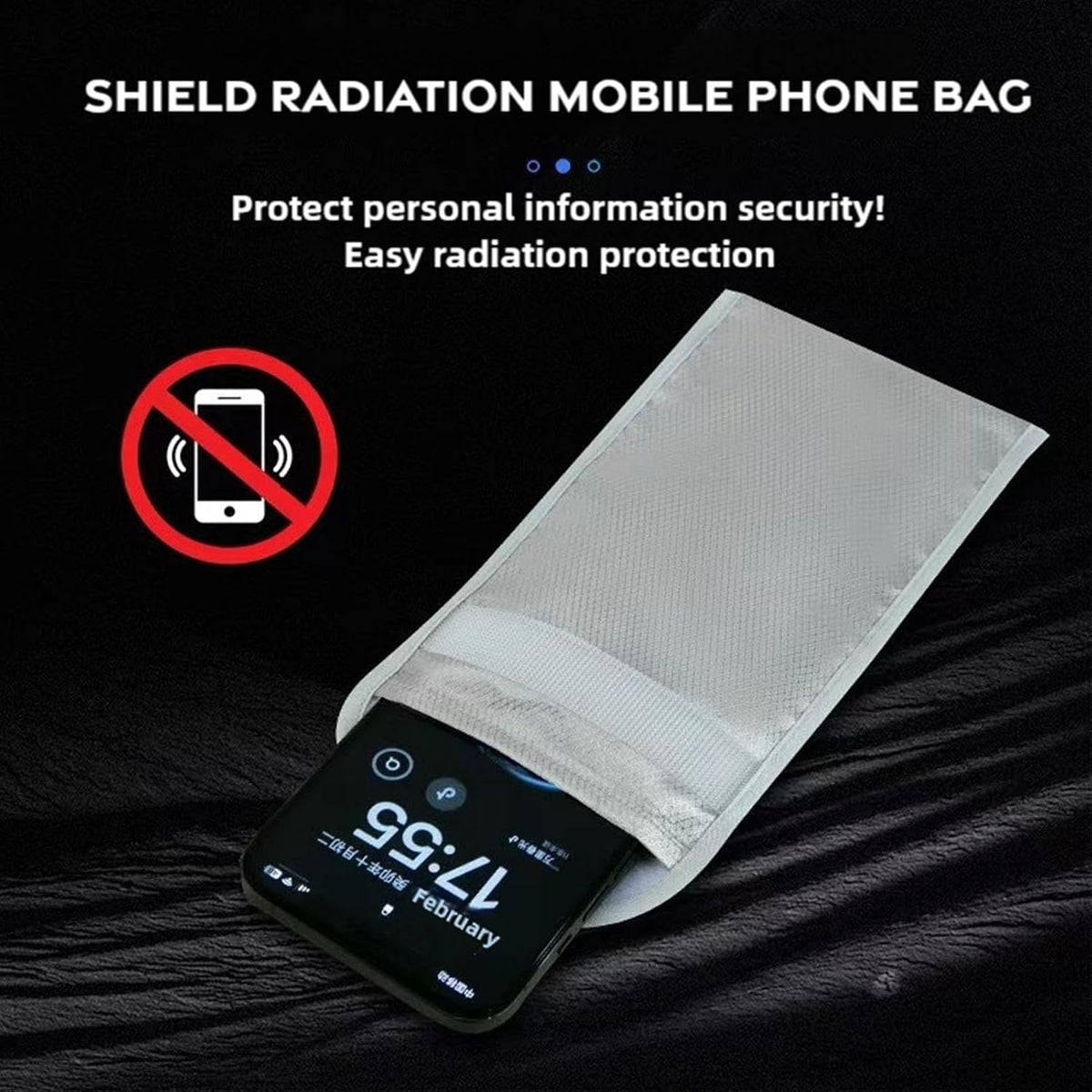 Faraday Bag for Phones, RFID Shielding Signal Blocking Pouch