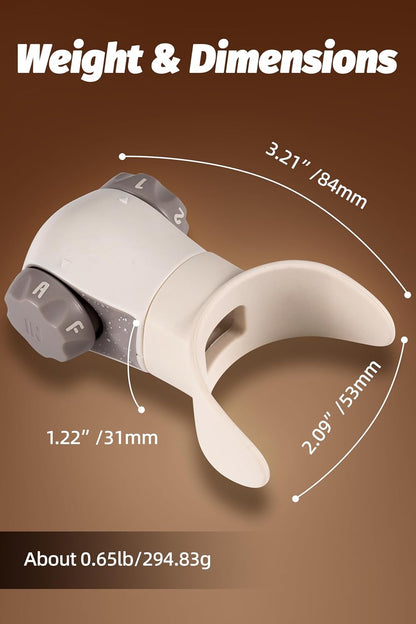 Breathing Exercise Device,Breathers Trainers Exerciser with Adjustable Inspiratory/Expiratory Vibration Fitness for Wellness (Beige)