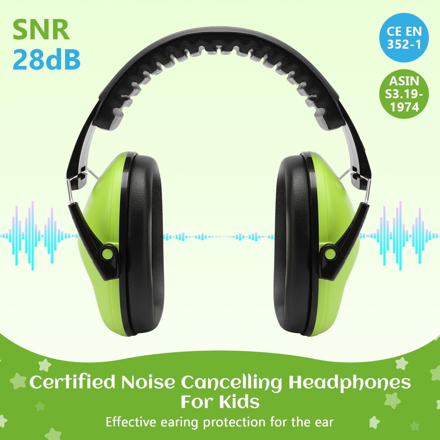 Floriogra 2 Pack Noise Canceling Headphones for Kids, Kids Ear Protection Earmuffs for Autism, Toddler, Children, Noise Cancelling Sound Proof Earmuffs/Headphones for Concerts, Air Shows, Fireworks