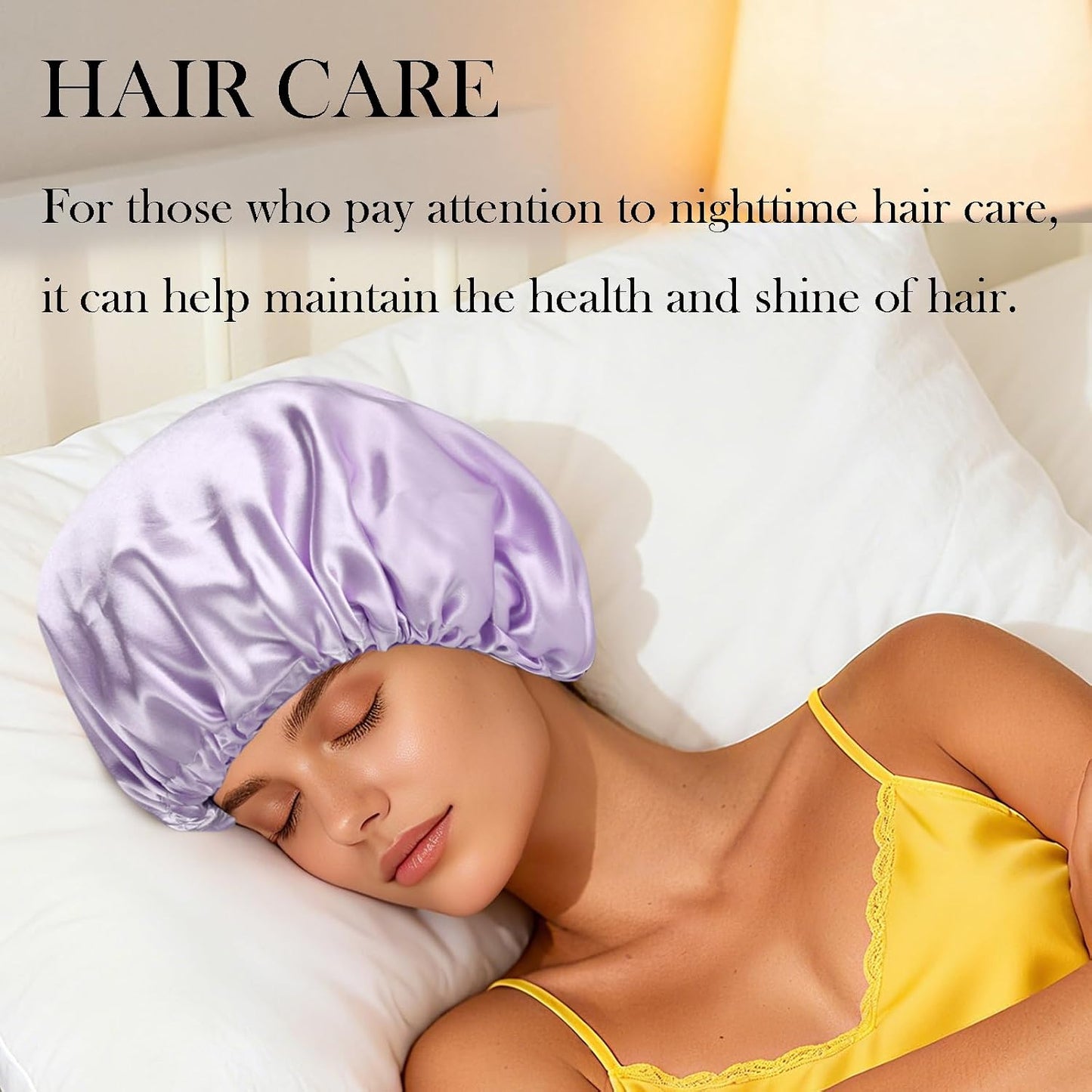 Satin Bonnet Double Layer Silk Bonnet for Sleeping Women for Natural Curly