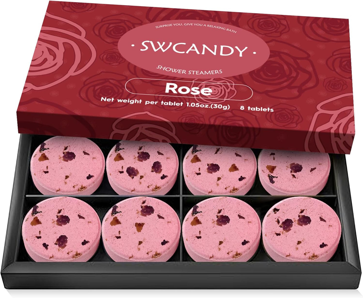Shower Steamers Aromatherapy Birthday Gifts for Women - SWCANDY 8 Pcs Travel Essentials, Hotel Shower Spa Holidays Mom Wife Grandma Sister Her Self Care Relaxation with Natural Essential Oils Home