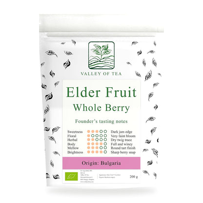 Elder Fruit Dried Whole Berries - Tea Syrups and Preserves