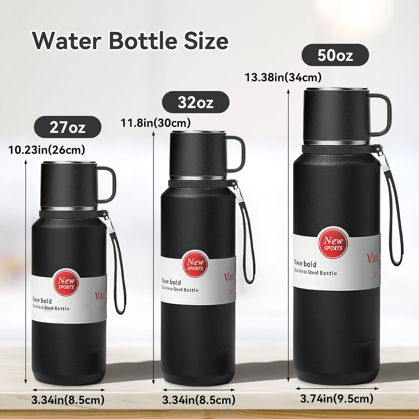 Stainless Steel Insulated Tea Infuser Bottle, Vacuum Insulated Water Bottle, Tea Tumbler with Separate Tea Compartment, 24-Hrs Insulation Commute Travel (White,32oz/1000ml)
