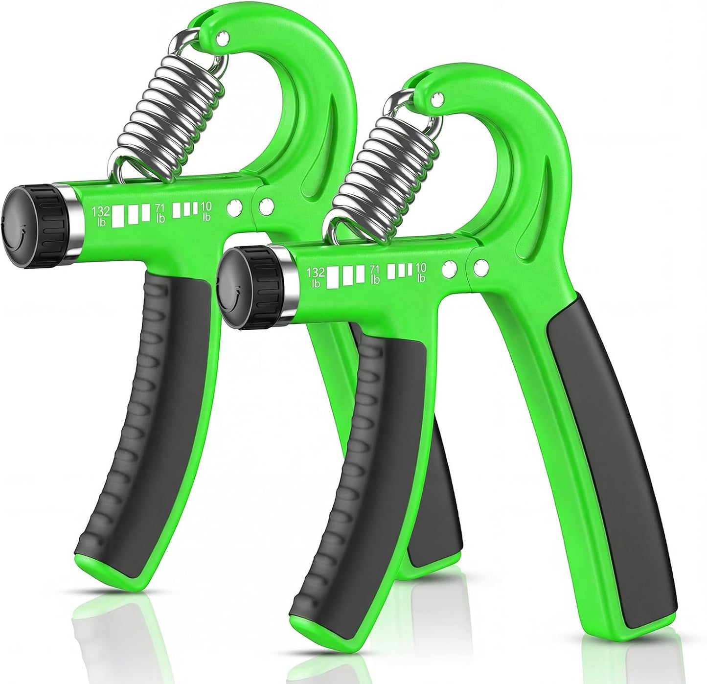 FitBeast Grip Strength Trainer 2 Pack – Adjustable Hand Grip Strengthener for Strength Training & Rehabilitation, 10-132 lbs Resistance Forearm Strengthener, Ideal for Athletes, Rehab, Office