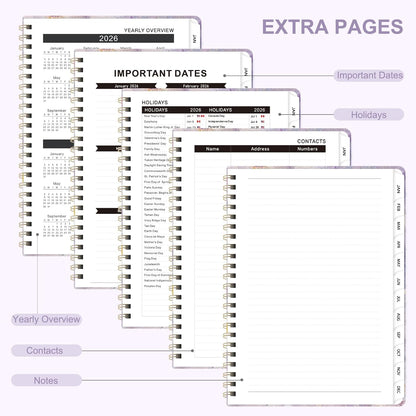 Weekly To Do List Notepad, 52 Sheets, Undated Weekly Planner, Letter Size | 8.5"x11", 100GSM, Thick Paper, Twin-Wire Spiral Bound, Tear Off Desk Pad, For Women & Man, Home School & Office Work