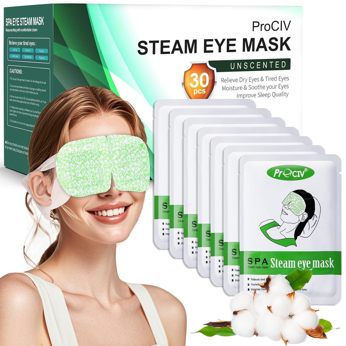 16 Packs Steam Eye Mask,Warm Eye Compress for Dry Eyes Sleep Mask,Hot Auto Heated Eye Masks Relaxing Items for Women Moist Heat for Eyes Soothing Eye Fatigue,Disposable EyeMask for SPA Essentials