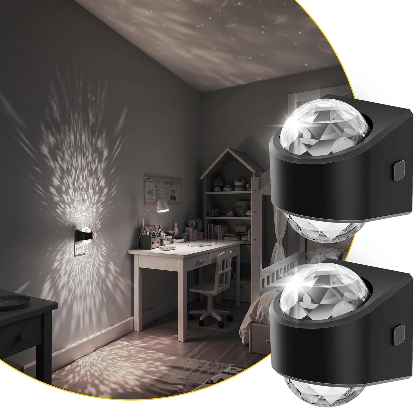 L LOHAS LED Night Light,Projector Night Light with Dusk to Dawn Sensor