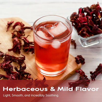 FullChea Hibiscus Tea Bags, 50 Counts, Flor De Jamaica, Non-GMO