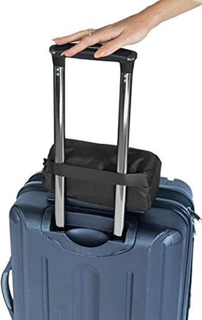 BlueHills Travel Blanket Pillow Compact Lightweight Pocket Size Airplane Traveling Essential Flight Trip Throw in Bag Portable Case Plane Accessory Gray L01