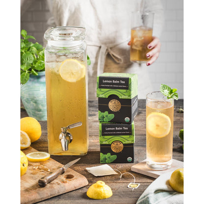 Buddha Teas Organic Lemon Balm - OU Kosher, USDA Organic, CCOF, 18 Bleach-Free Tea Bags