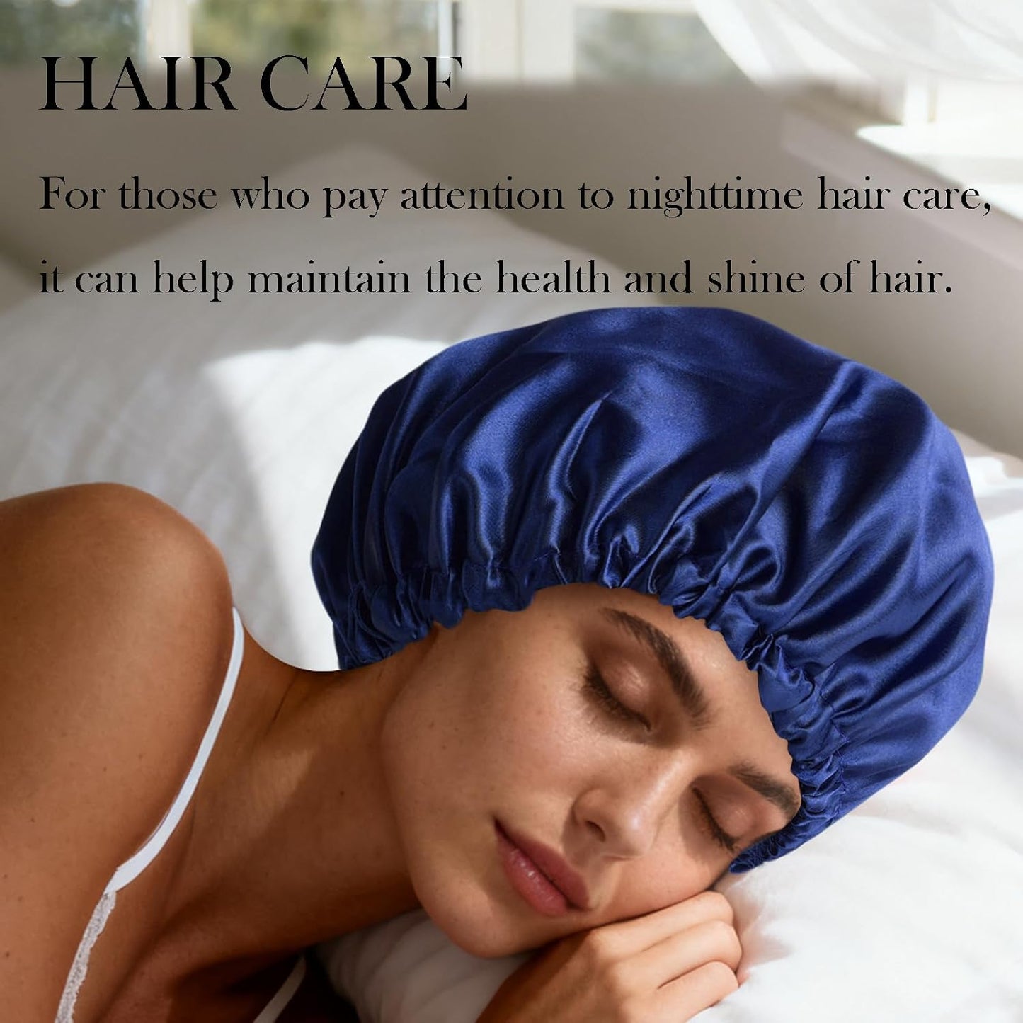 Satin Bonnet Double Layer Silk Bonnet for Sleeping Women for Natural Curly