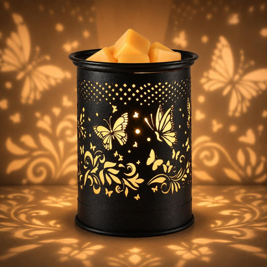 kobodon Wax Melt Warmer Metal Wax Warmer for Scented Wax Electric Fragrance Candle Oil Burner 2 in 1 Wax Melts as Gifts for Moms Grandma Women Girls(Sunflower)
