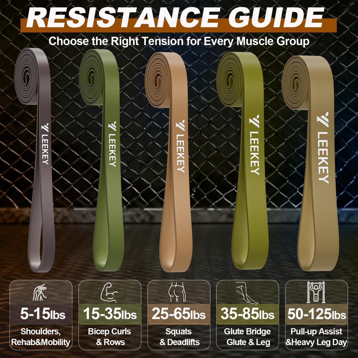 Resistance Bands for Pull Up Assist, Stretch Bands & Exercise Workout Set