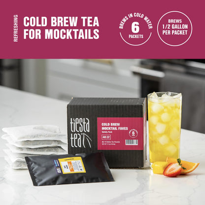 Tiesta Tea - 8 Herbal & Rooibos Sampler Dry Flight Set, Loose Leaf, No Caffeine, Makes Hot and Iced, Assorted Tea Sets with Herbal, Chai, Fruit Blends & More, 8 Resealable Sample Pouches