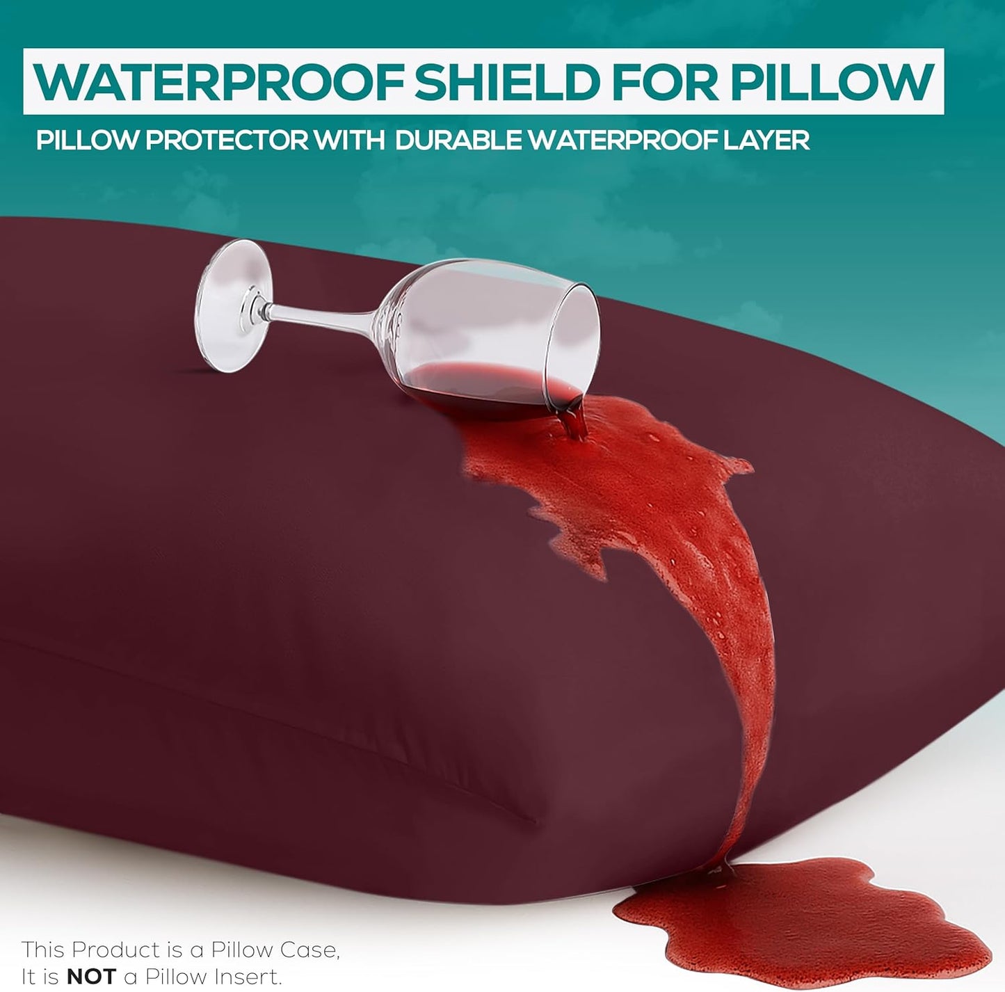 Utopia Bedding Premium 100% Waterproof Pillow Protectors with Zipper Standard Size (Set of 4), Bed Bug and Dust Mite Proof Zippered Pillow Covers, Pillow Encasement Cases, Gray