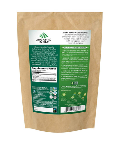 ORGANIC INDIA Tulsi Original Tulsi Tea, Organic Loose Leaf Tea, 1 lb Bag