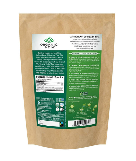 ORGANIC INDIA Tulsi Original Tulsi Tea, Organic Loose Leaf Tea, 1 lb Bag