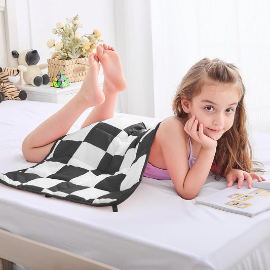 yescool Weighted Lap Pad 2 Pounds Weighted Lap Blanket, Space Plane Small Weighted Blanket, Weighted Throw Blanket Gifts for Travel Indoor Outdoor, 20"x30"
