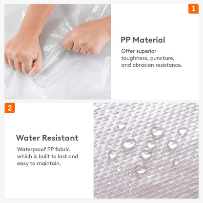 Lifewit 6 Pack Clear Zippered Storage Bags, Plastic Storage Bags Clothing Organizer for Blankets Linen Sweater Bed Sheet Quilt Clothes (15.7 x 14 x 4.1 Inch)