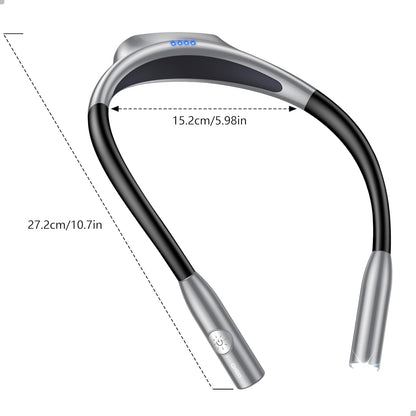 Gritin Book Light,Eye Caring 3 Colors & Stepless Dimming Neck Reading Light