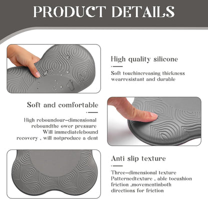 2 Packs Yoga Knee & Elbow Cushions - Extra Thick Foam for Knees, Elbows, Wrists, Hands & Head - Pilates & Kneeling Pads - Support Foam Pads for Women & Men