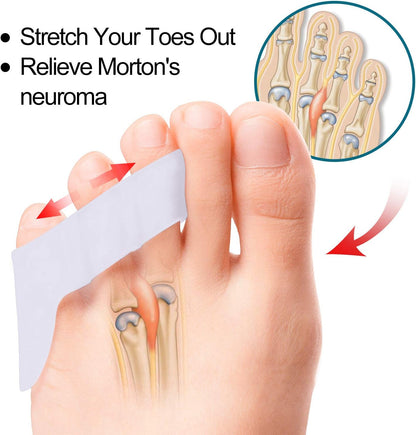 Povihome 10 Pack Pinky Toe Separator and Protectors for Overlapping Toe, Curled Pinky Toes - Spacers for Morton's Neuroma Pain Relief