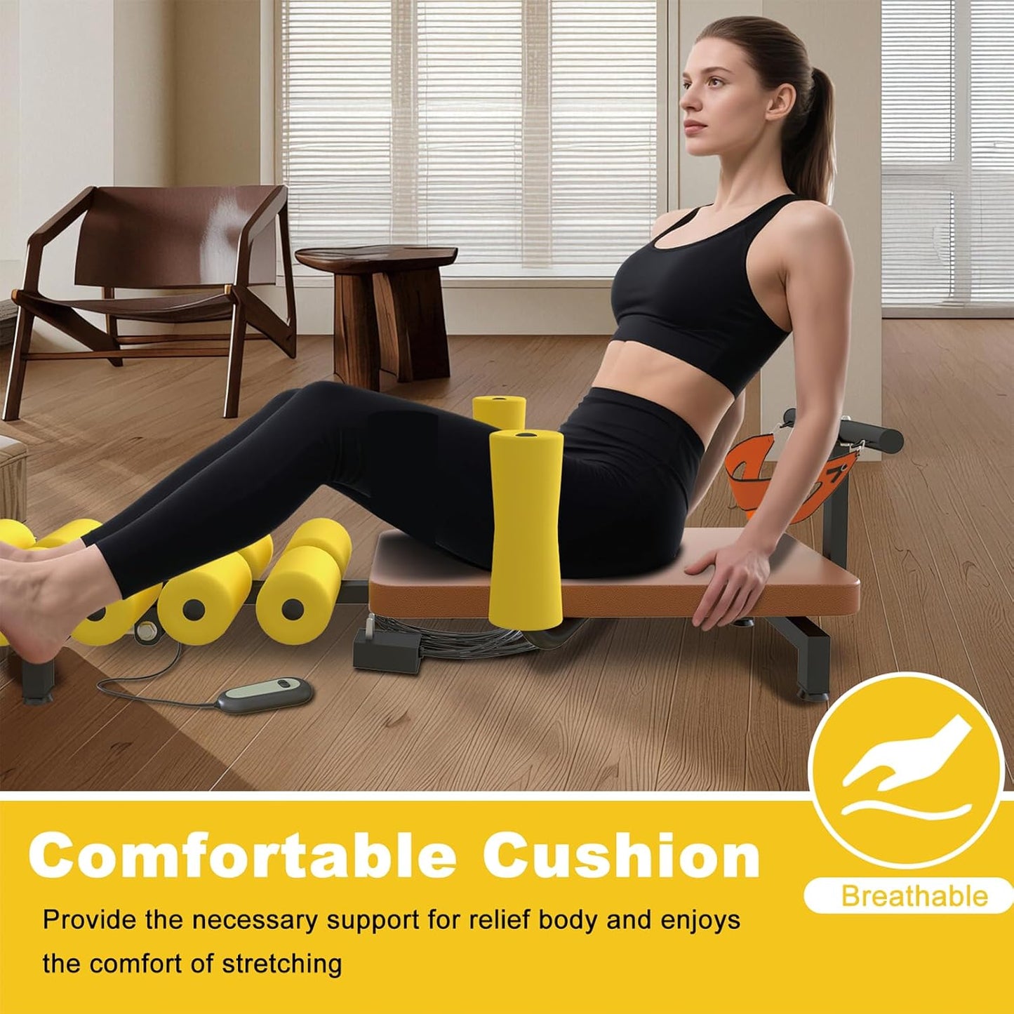 Alternative Inversion Table, Full Body Stretch Machine, Electric Inversion Tables for Back Pain, 440 Pound Capacity