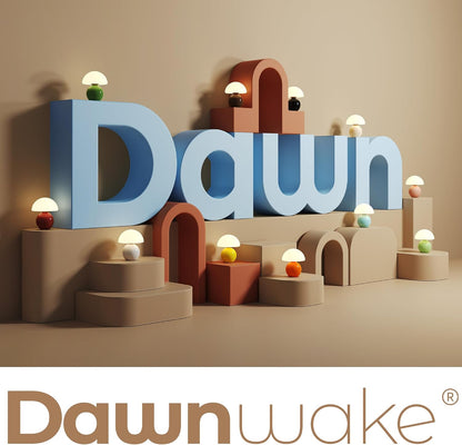Dawnwake Mushroom Lamp Table Lamp for Bedroom,Desk Bedside Small Lamps for Living Room Night Stands,Mushroom Decor Cute Mini Modern Mid Century Lamps,Unique Aesthetic Home Living Room Decor(White)