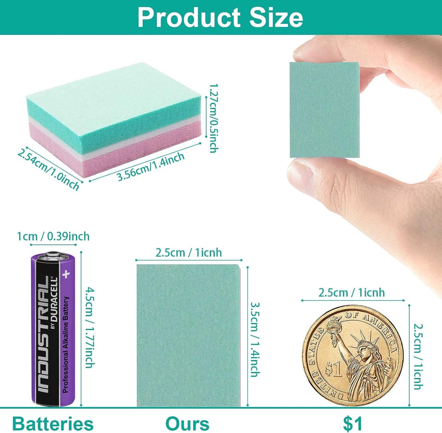 CGBE Nail Buffer (50 Pack), Buffer Block Nail File 100/180 Grit, Mini Nail Buffers Block Sponge Double Sided Nail File for Acrylic Nails Manicure Tools (Pink-Purple)