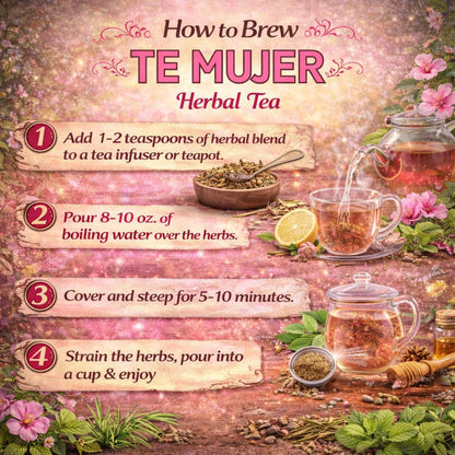 Herbalista Té de Mujer (Women’s Herbal Tea) – Traditional Loose Leaf Botanical Blend – 5 oz (141 g) – Caffeine-Free Herbal Infusion with Soursop, Calendula, Fennel & Lemon Balm – Vegan, Non-GMO