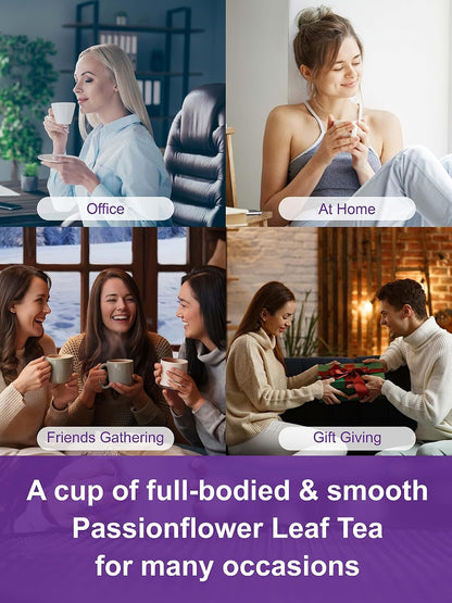 TeeLux Passionflower Tea Bags, Smooth & Mellow, Caffeine Free, 100 ct