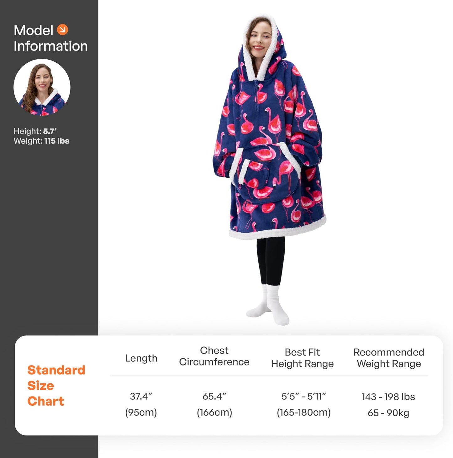 Giggling Getup Wearable Blanket Hoodie for Adults Gifts for Teen Girls Sister Women Sherpa Fleece Printed Hooded Blanket Sweatshirt Warm Cozy with Pocket & Sleeves Beige Cat