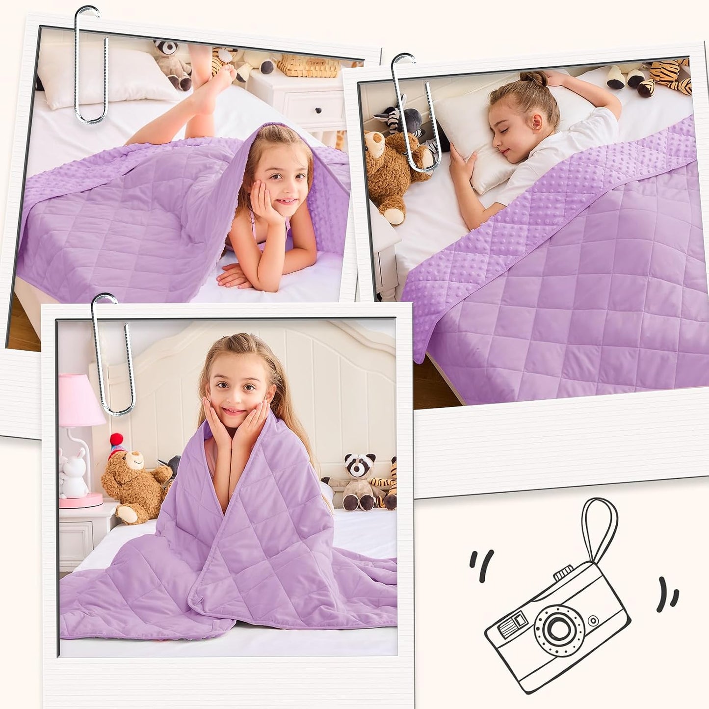 yescool Weighted Lap Pad 2 lb Blue Small Lap Blanket, Weighted Lap Blanket Cooling Heating Weighted Throw Blankets, Minky Blankets Gifts for Travel Outdoor Indoor, 20 * 30in