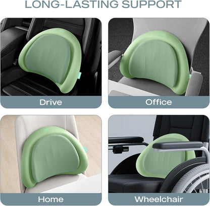 Skechers Lumbar Pillow Premium Memory Foam,Double-Layer-Office Chair Cushion for Tailbone Pain Relief,Butt Pillow for Office Chair,Car seat Cushion,Long Sitting Office Workers,and Car Drivers,Black