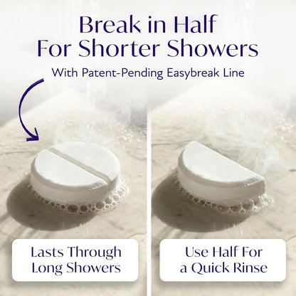 Solia Natural Lavender Shower Steamers - Patent-Pending - Real Essential Oil Lavender Tablets, Spa Steamers Aromatherapy, 7-Pack