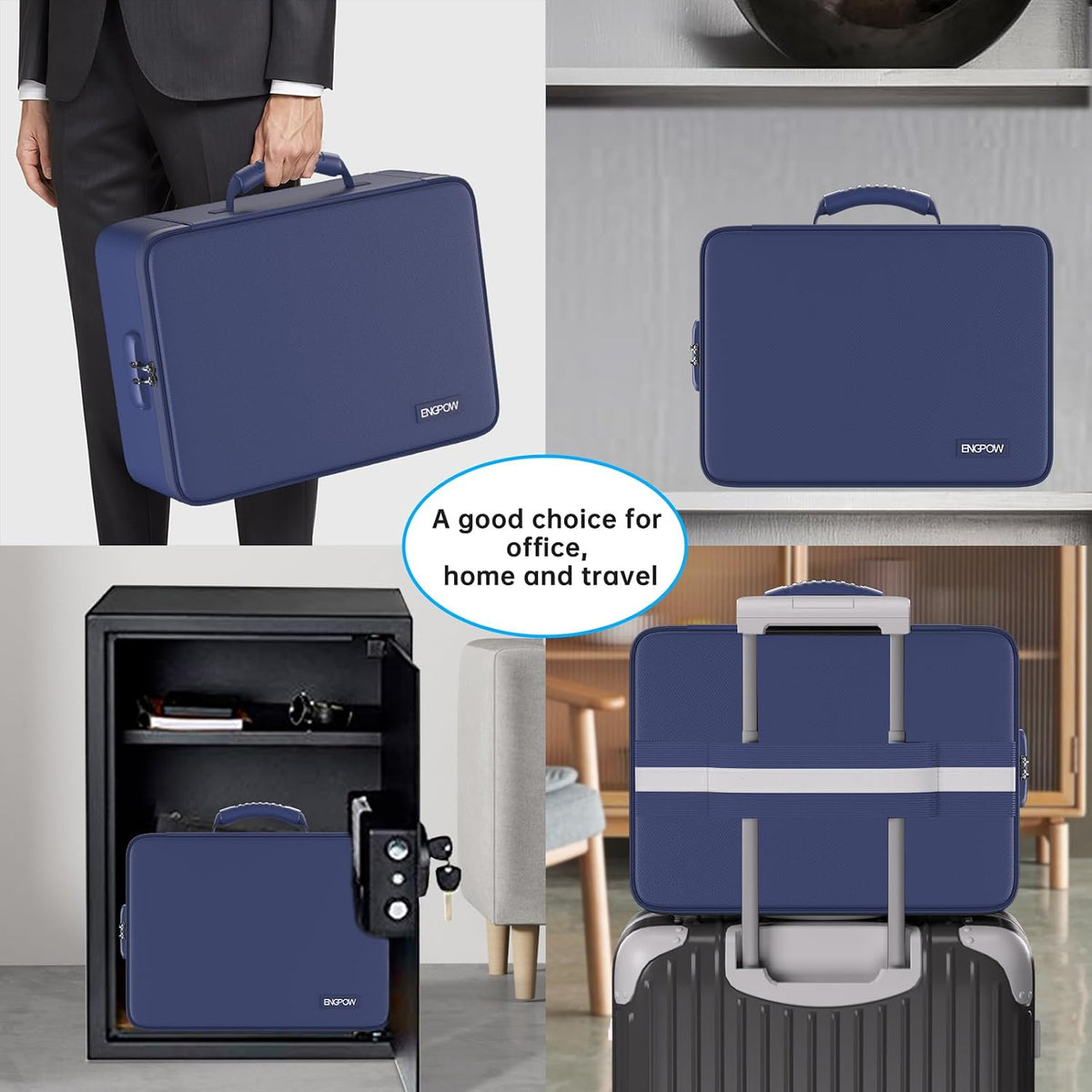 ENGPOW Fireproof File Organizer Bag with 13 Pockets Accordion File Folder
