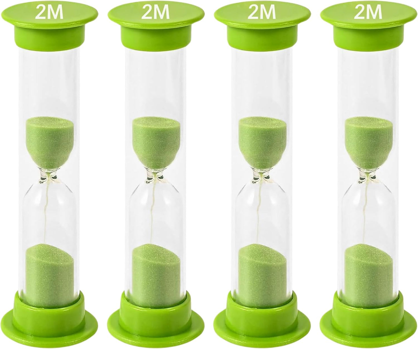 Sand Timer for Kids Set of 3 Small Colorful Hourglass Acrylic Covered Clock 1Min 2Min 5Min for Classroom, Home & Kids Room