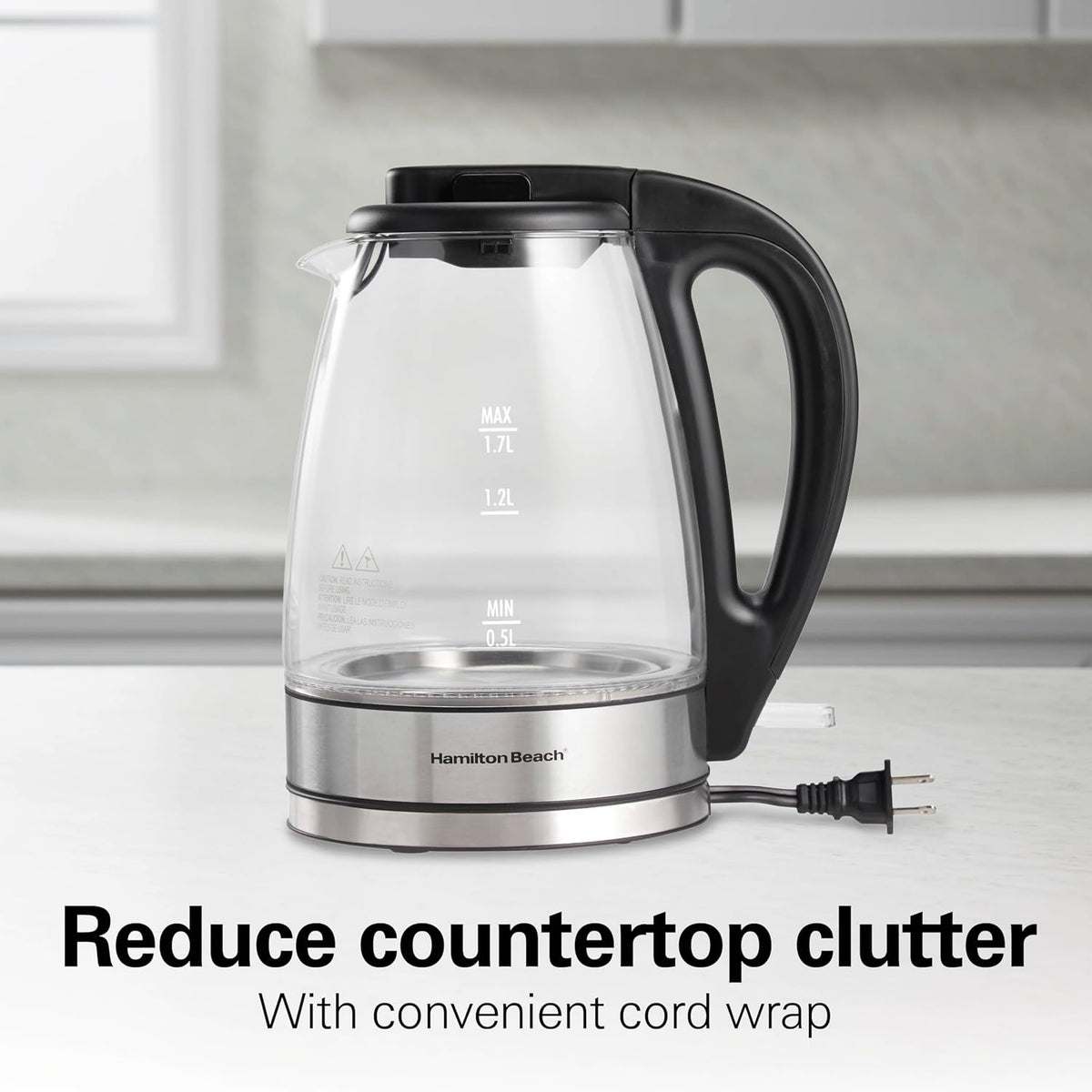 Hamilton Beach 1.8 Liter Electric Tea Kettle, Water Boiler & Heater