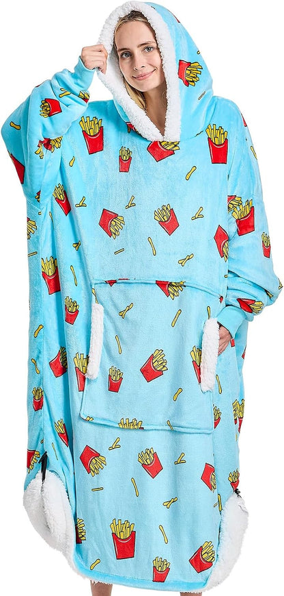 yescool Wearable Blanket Hoodie as Christmas Birthday Gifts for Women Mom - Colors A