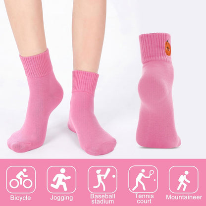 Eurzom 10 Pairs Socks Womens Crew Elastic Ankle Length Cotton Socks Aesthetic Cute Lightweight Low Cut Gifts for Women - Colors A