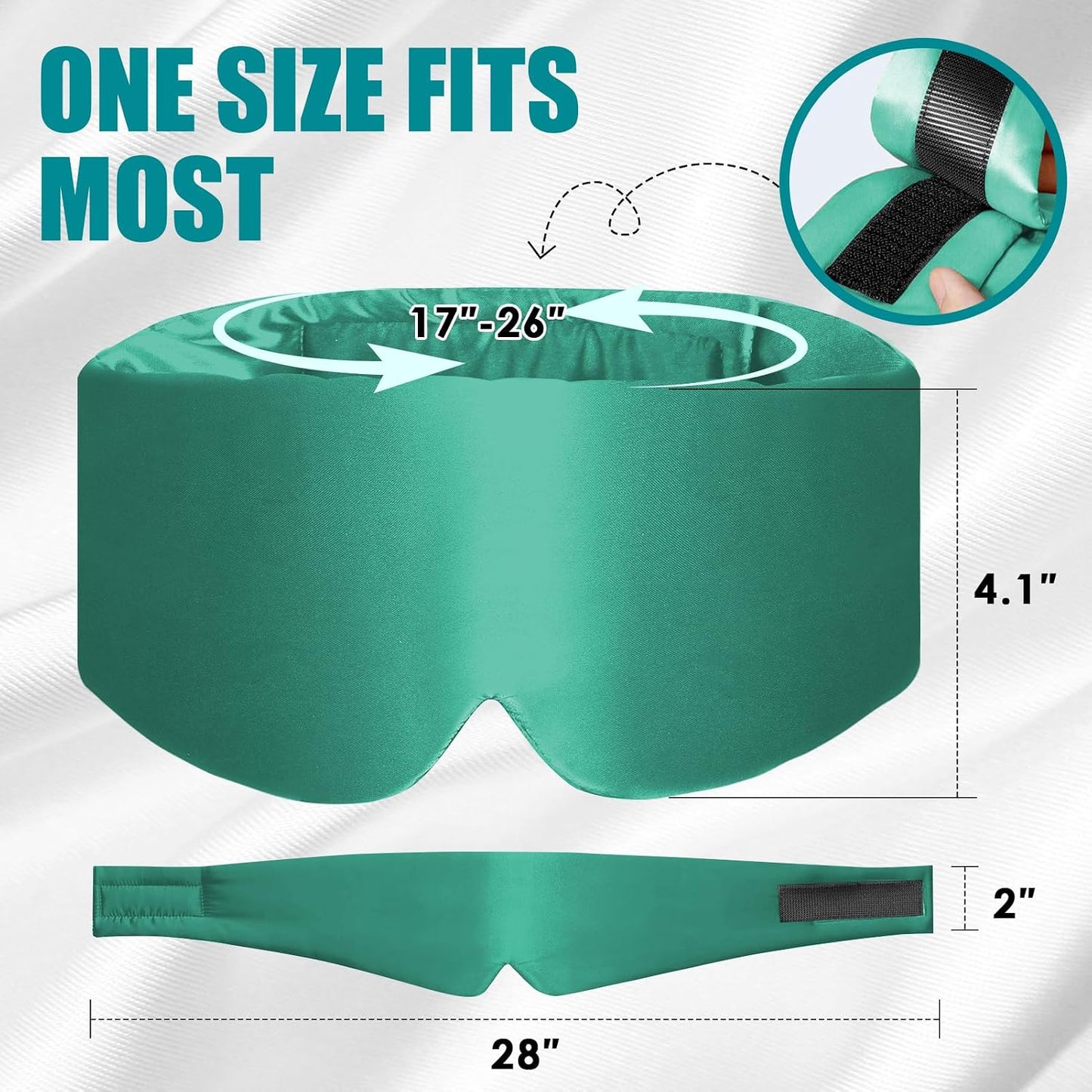 Heated Eye Mask for Dry Eyes and Sinus Pressure Relief, Ultra Soft Face Heating Pad for Tension Headache Relief Green
