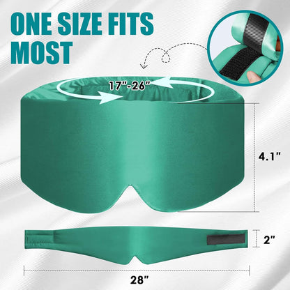 Heated Eye Mask for Dry Eyes and Sinus Pressure Relief, Ultra Soft Face Heating Pad for Tension Headache Relief Green