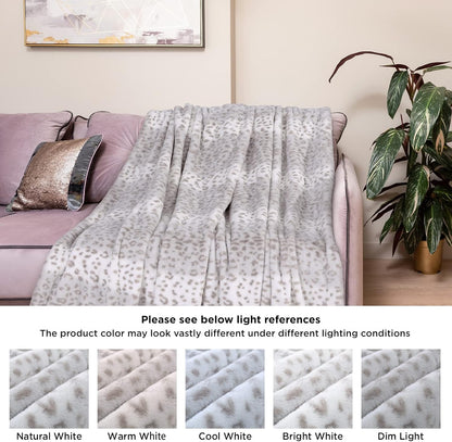 Westinghouse Heated Throw Blanket, Electric Blanket Throw with 6 Heating Levels and 2-10 Hours Time Settings, Flannel to Sherpa Super Cozy Heated Blanket Machine Washable, 50x60 inch, Charcoal