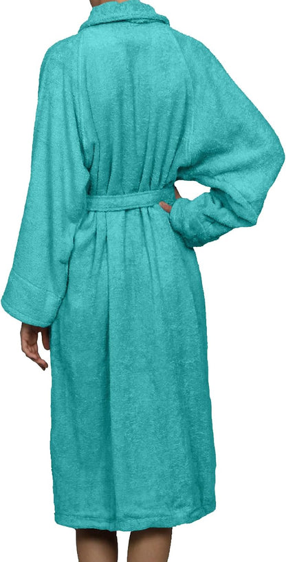 Cotton Unisex Terry Robe, Soft And Absorbent Robes For Men And Women, Bathroom Accessories