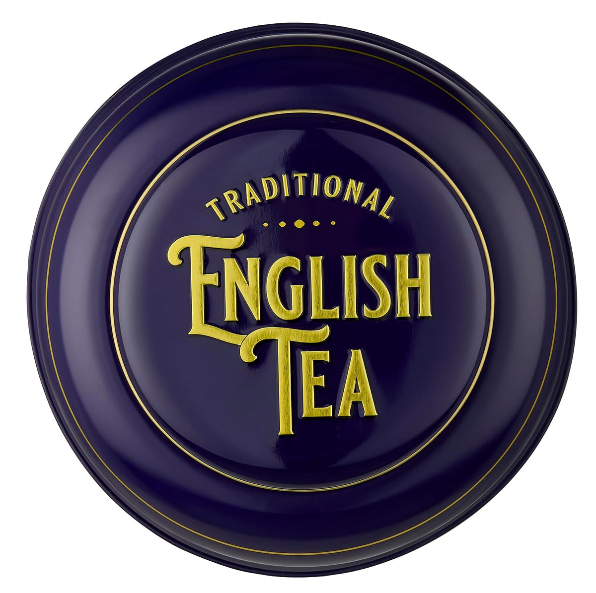 New English Teas Victorian Tea Tin with 240 Breakfast Tea Bags - Purple