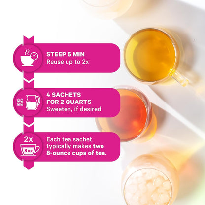Pink Stork Postpartum Recovery® Herbal Tea, Strawberry, 15 Sachets