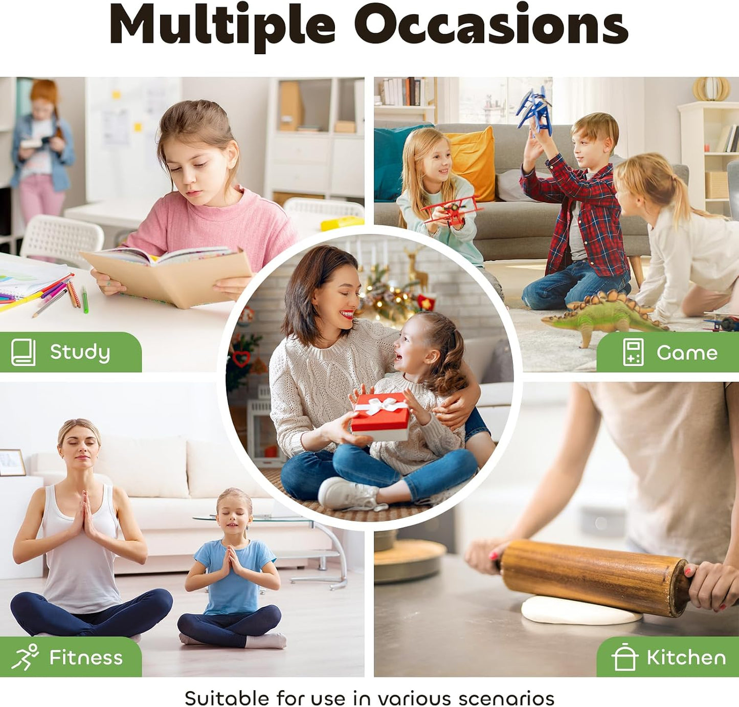 Visual Timer for Kids 60-Minute Countdown Timer with Optional Alarm, Focus Tool for ADHD & Autism, Time Management for Homework, Chores, Office, Kitchen, Teaching & Study Routines (Pink)