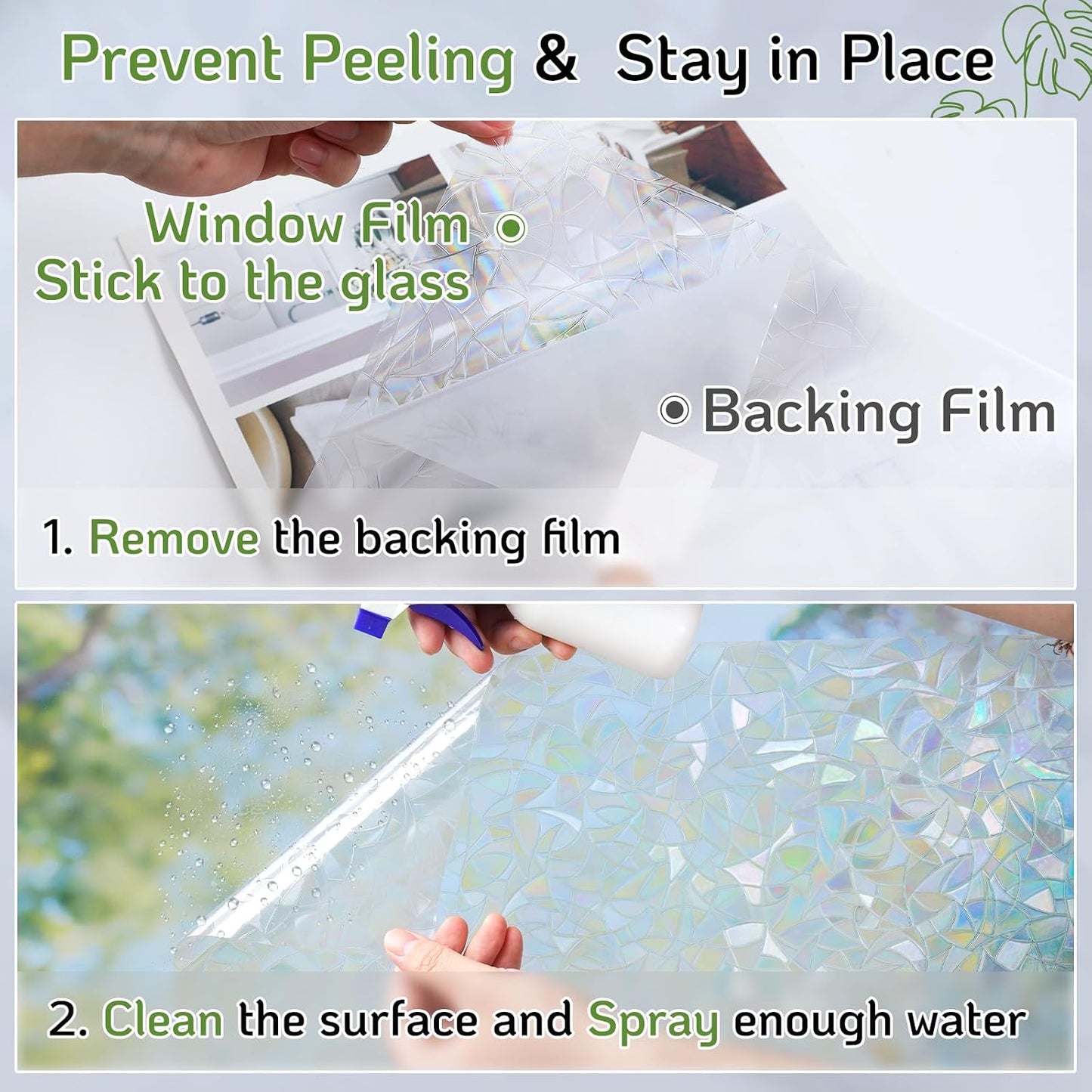 LUTE Blackout Window Film, Window Tint for Home Privacy, 17.5" x 78.7"